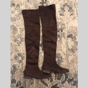 Brown Over The Knee Boots